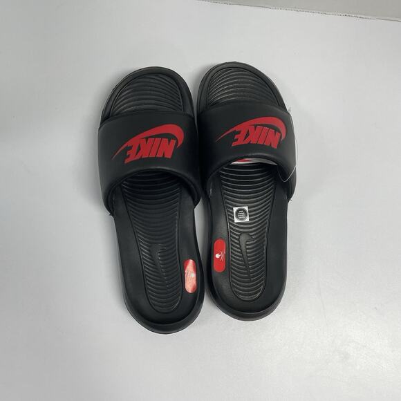 Nike Victori One Slides Black Red CN9675 004 Size 14 Sandal Summer House Slipper main image 9
